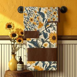 Vintage Art Nouveau Sunflower Pattern