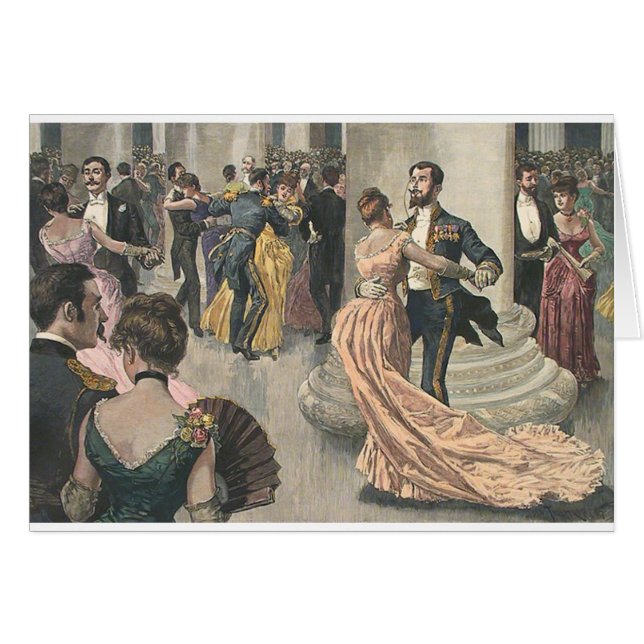Vintage - Baile en el baile de los Navidades, (Anverso (Horizontal))