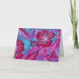 Vintage Balinese Batik Tarjeta de felicitación