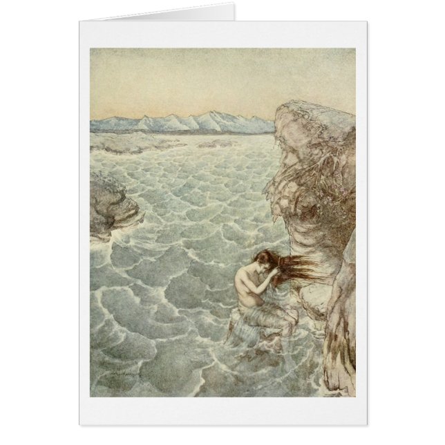 Vintage - bañándose en el mar, (Frente)