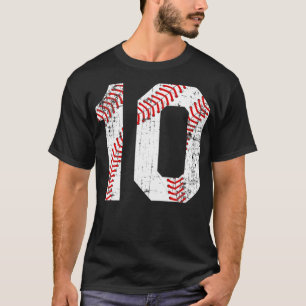 Vintage Baseball 10 Jersey Number