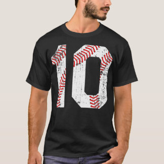 Vintage Baseball 10 Jersey Number