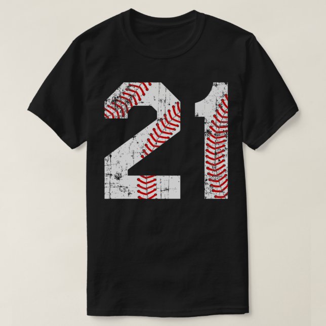 Vintage Baseball 21 Jersey Number Premium (Diseño del anverso)