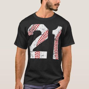 Vintage Baseball 21 Jersey Number Premium