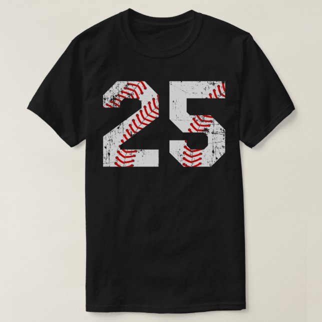 Vintage Baseball 25 Jersey Number (Diseño del anverso)