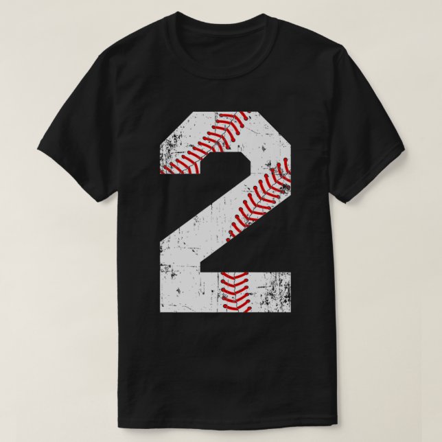 Vintage Baseball 2 Jersey Número Premium (Diseño del anverso)