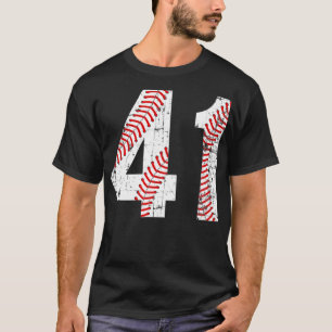 Vintage Baseball 41 Jersey Number