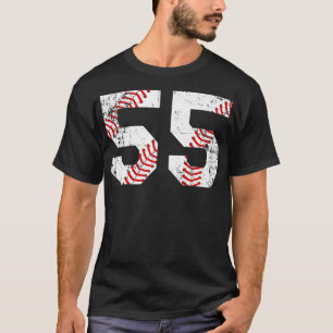 Vintage Baseball 55 Jersey Número Premium
