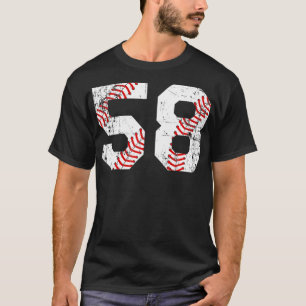 Vintage Baseball 58 Jersey Number