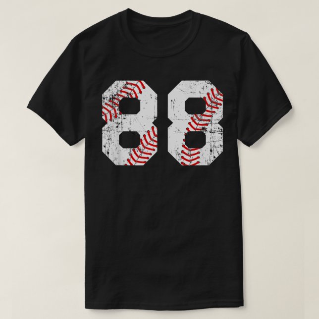 Vintage Baseball 88 Jersey Number (Diseño del anverso)
