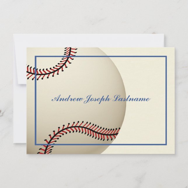 Vintage Baseball Gracias Tarjeta Flat (Anverso)