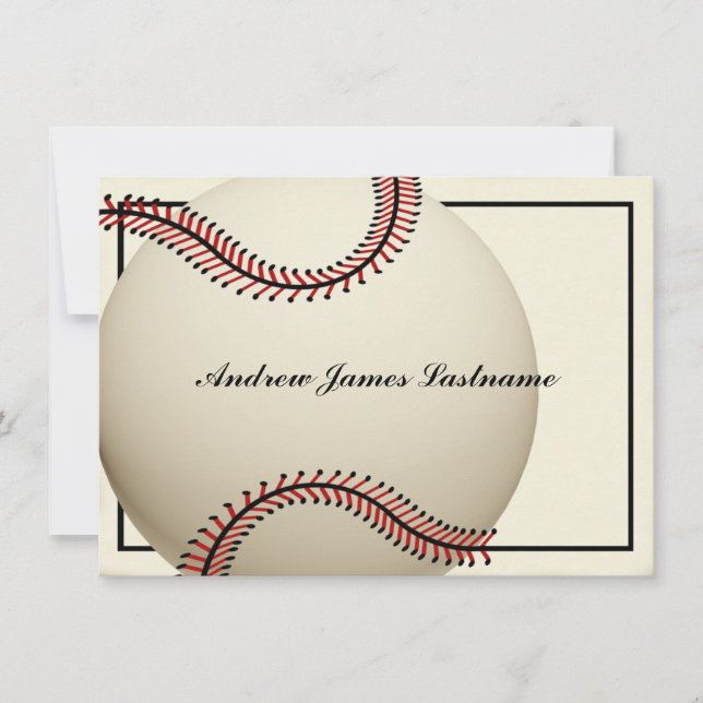 Vintage Baseball Gracias Tarjeta Flat (Anverso)