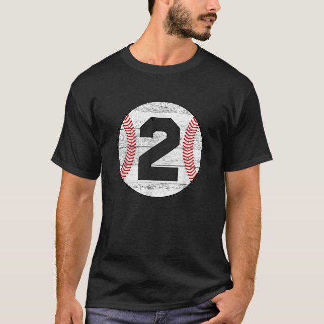 Vintage Baseball Jersey Número 2 (Anverso)
