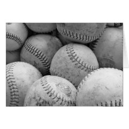 Vintage Baseballs en Blanco y Negro