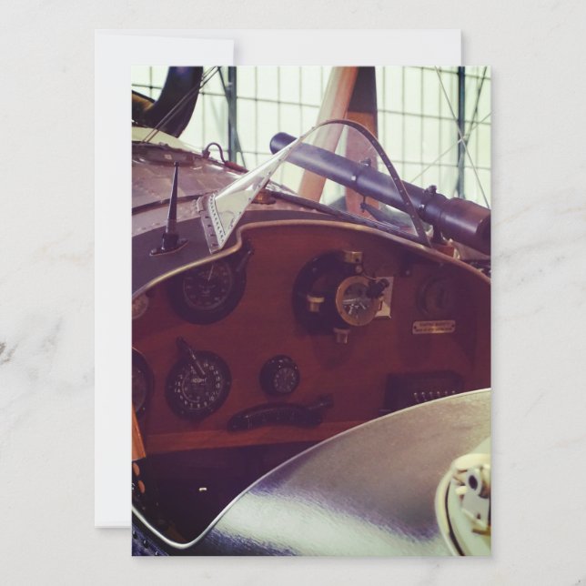 Vintage Bi plane Cockpit (Anverso)