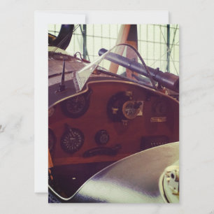 Vintage Bi plane Cockpit