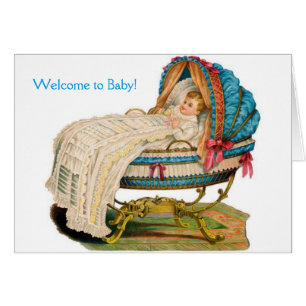 Vintage - Bienvenido al bebé,
