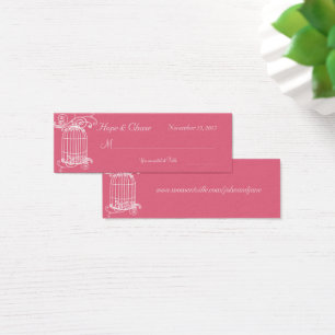 Vintage Bird Cage Honeysucke Place Cards