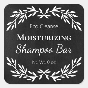 Vintage Black DIY Sólidas Etiquetas Shampoo Bar