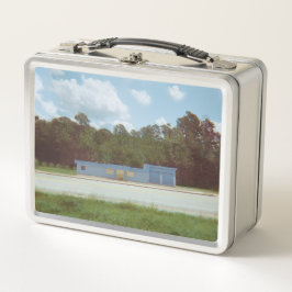 Vintage Blue Drive Thru Lunchbox