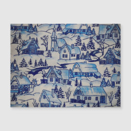 Vintage Blue Navidades Holiday Village