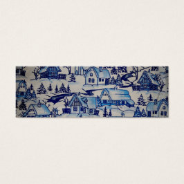 Vintage Blue Navidades Holiday Village