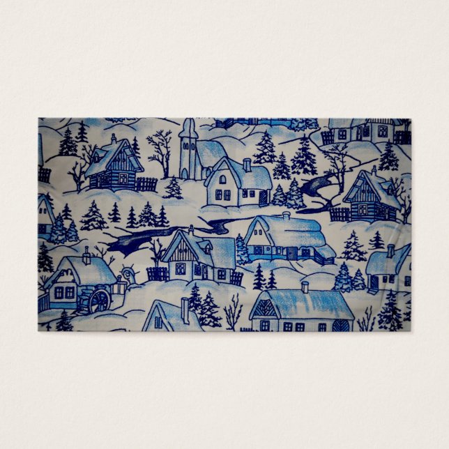 Vintage Blue Navidades Holiday Village (Frente)
