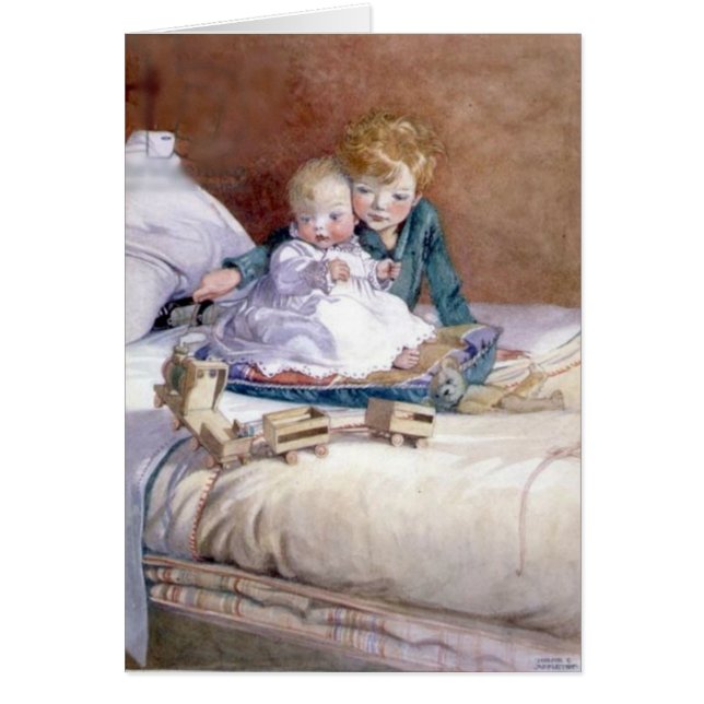 Vintage - Boy & Baby Sister, (Frente)