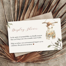 Vintage Boy Clothes Display Ducha Tarjeta de Gabin