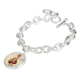 Pulsera Vintage con RetroCharm de niño boxeador