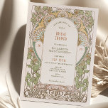 Vintage Bridal Shower Invitaciones Art Nouveau Dec<br><div class="desc">Esta impresionante invitación a la ducha de novias presenta el icónico estilo Art Nouveau de Alphonse Mucha. El diseño está inspirado en las líneas elegantes y las curvas de Art Nouveau, con un toque de glamour Art Deco. La invitación incluye detalles florales intrincados. El texto está impreso en una fuente...</div>