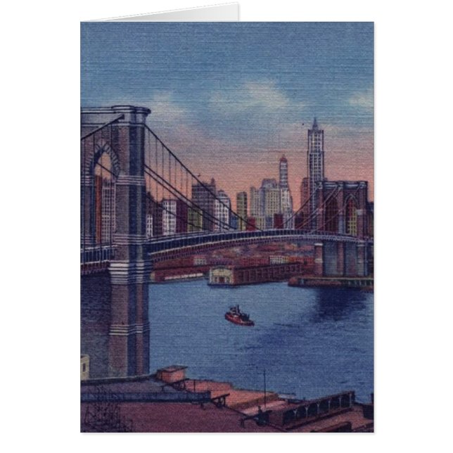 Vintage Brooklyn Bridge (Frente)