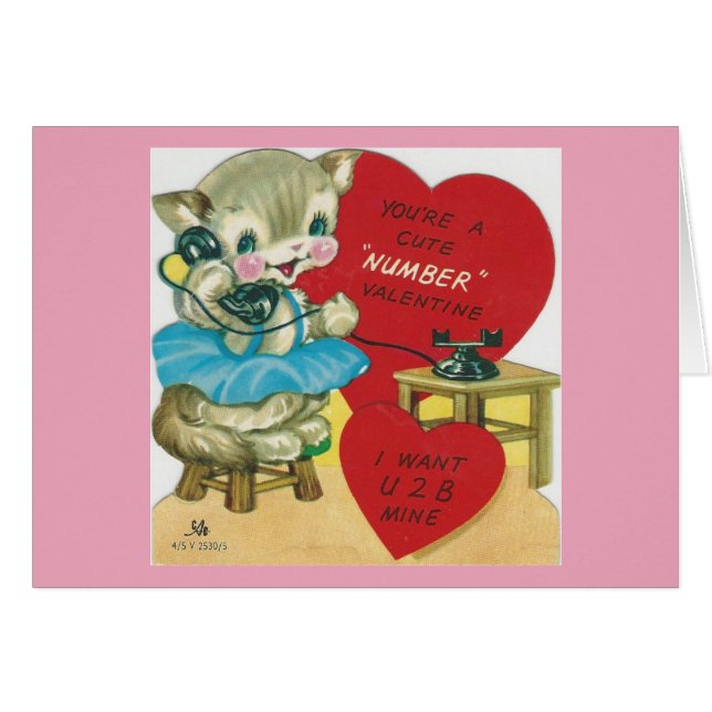 Vintage Calling Kitty Valentine (Anverso (Horizontal))