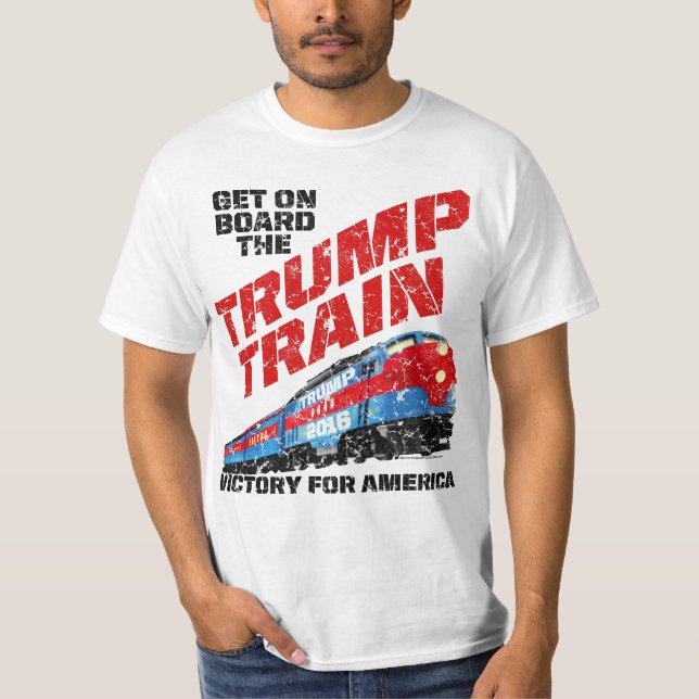 Vintage camiseta de Trump a bordo (Anverso)