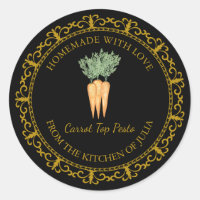 Vintage Casero Carrote Top Pesto Etiqueta l Negro