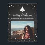 Vintage Chalkboard Feliz Navidad | Foto de árbol<br><div class="desc">Vintage Chalkboard Feliz Navidad | Foto de árbol</div>