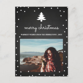 Vintage Chalkboard Feliz Navidad | Foto de árbol