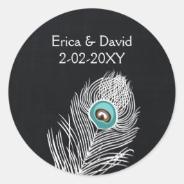 Vintage Chalkboard pegatinas a favor de la boda