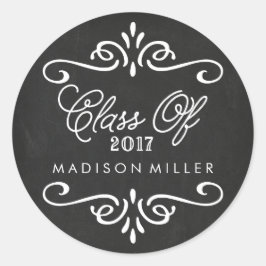 Vintage Chalkboard | Pegatinas de graduación