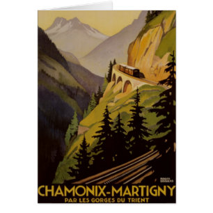 Vintage Chamonix, Mont Blanc, Francia -