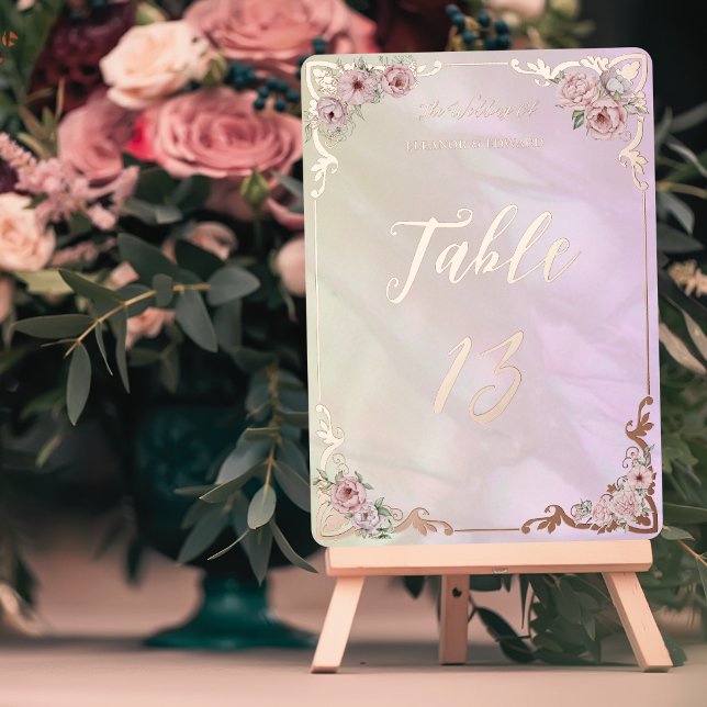 Vintage Champagne Peony Relieve metalizado Tarjeta (Subido por el creador)