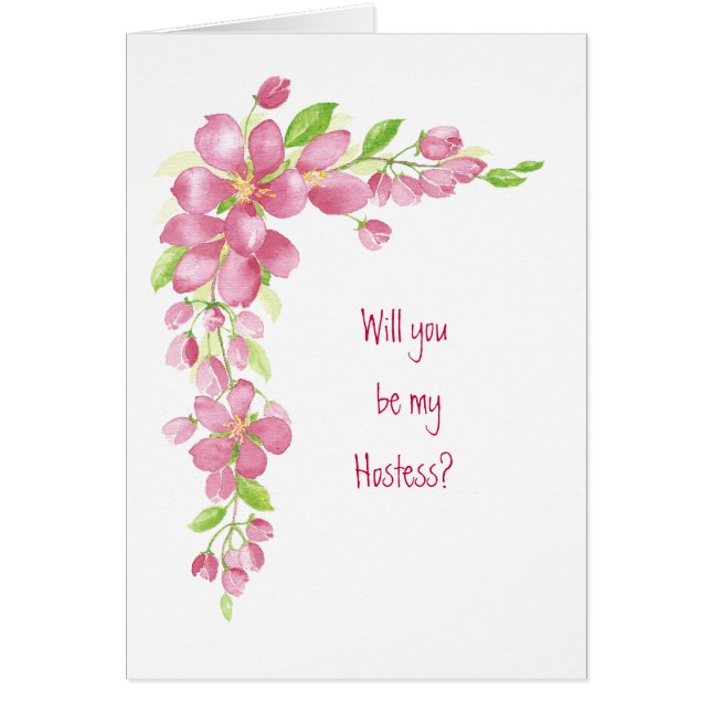 Vintage Cherry Blossom - Hostess Boda (Frente)