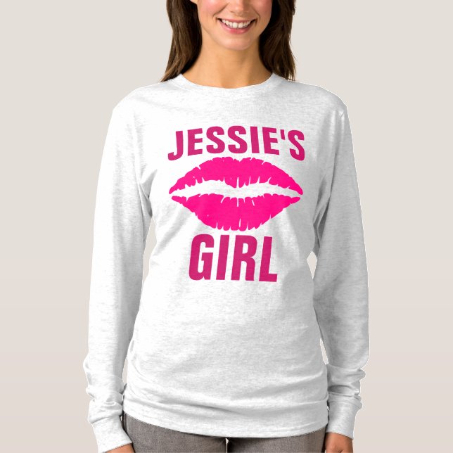 VINTAGE, CHICA DE JESSIE, BESÓ CAMISETAS (Anverso)