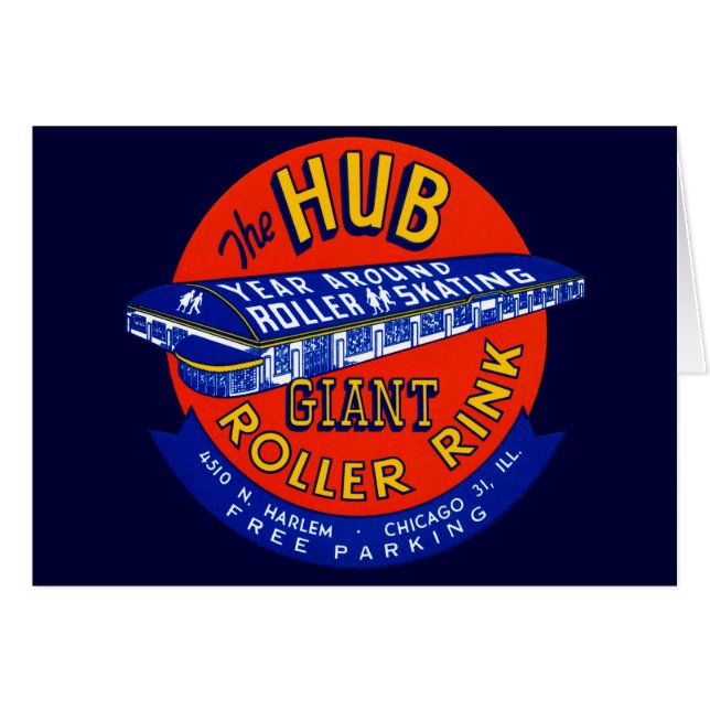 Vintage Chicago Roller Rink (Anverso (Horizontal))