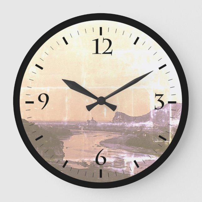 Vintage China Guilin Lijiang río Gran Reloj (Anverso)