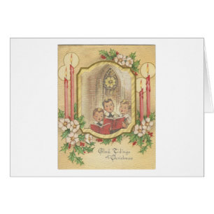 Vintage Chorros De Navidad Con Velas