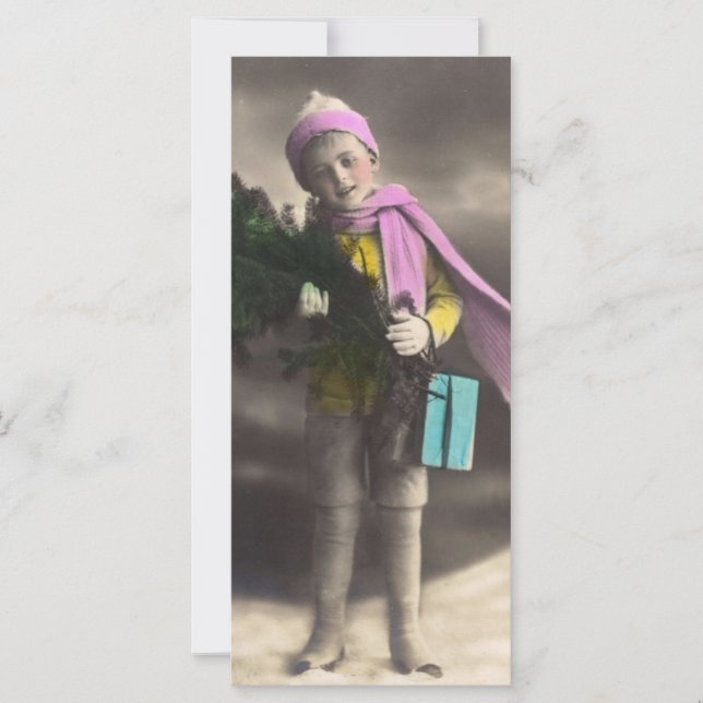 Vintage Christmas Boy (Anverso)