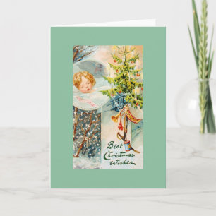 Vintage Christmas Dreams Navidad Card
