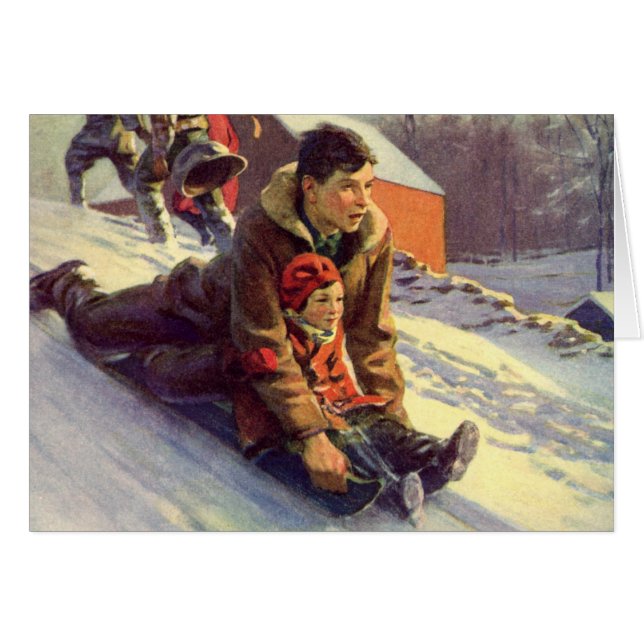 Vintage Christmas Gracias (Anverso (Horizontal))