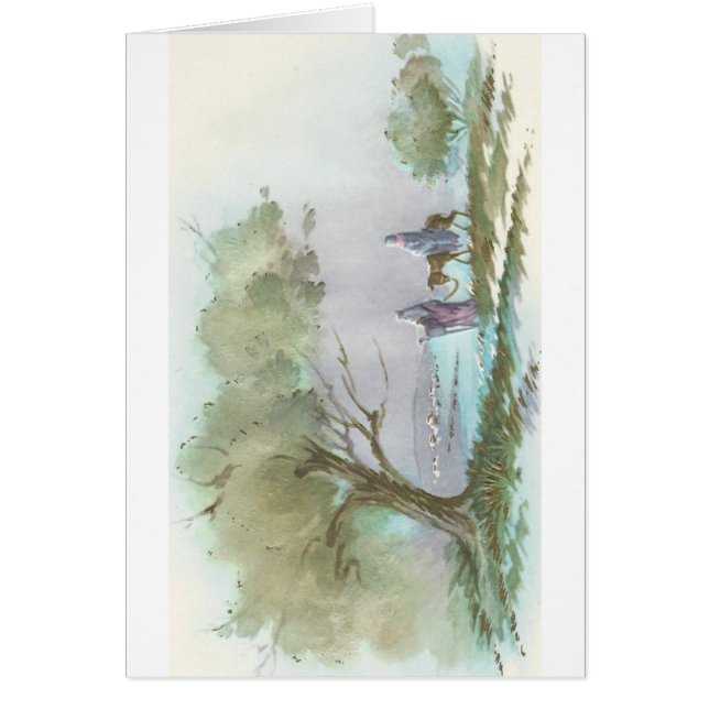 Vintage Christmas Journey Card (Frente)